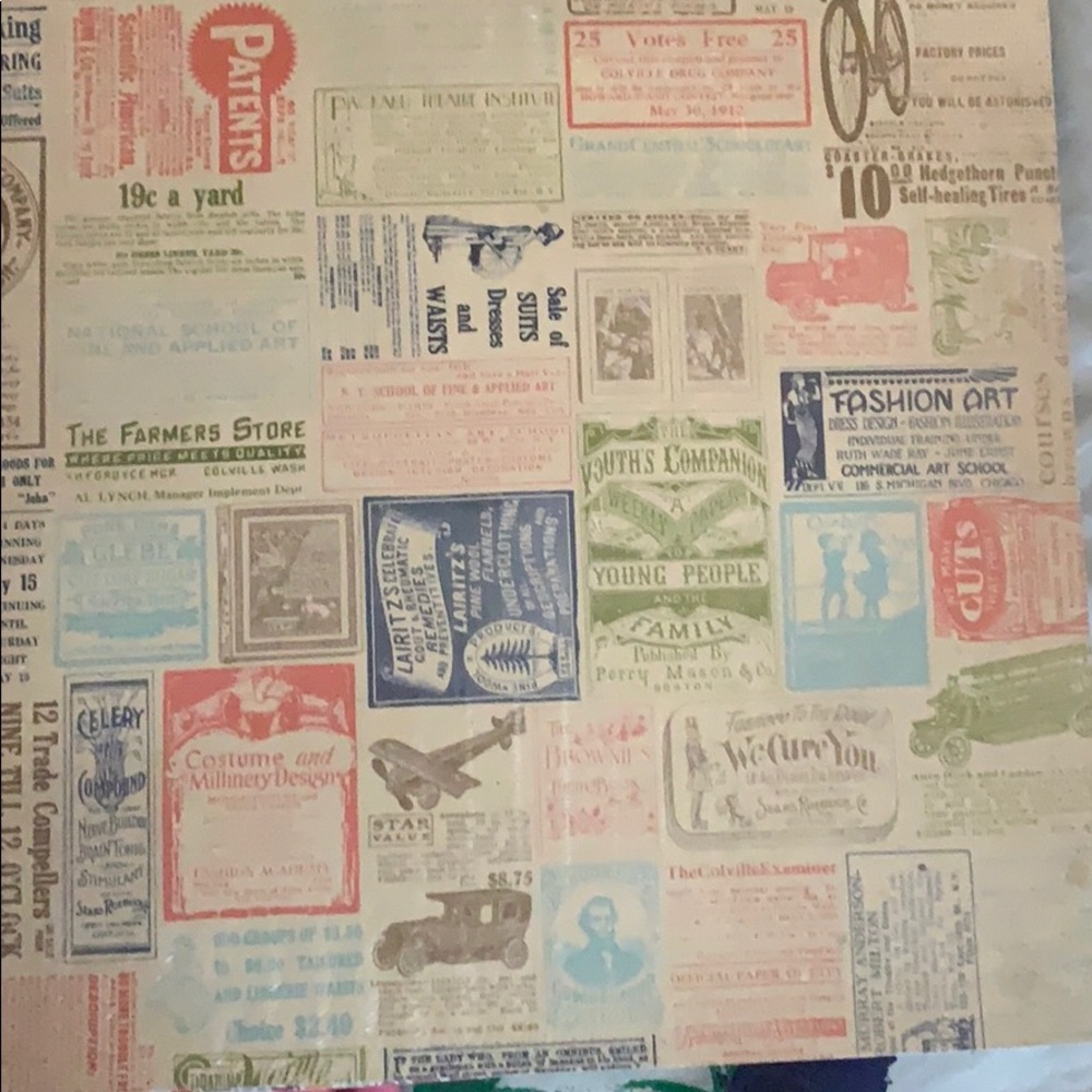 Stamping up “Etcetera Designer” 12x12 paper...